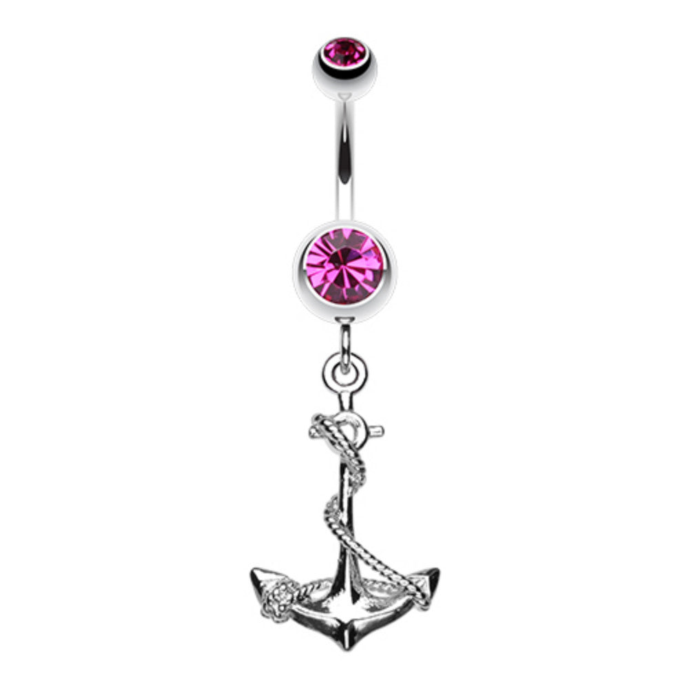 Classic Rope Anchor Belly Button Ring – WildKlass Jewelry