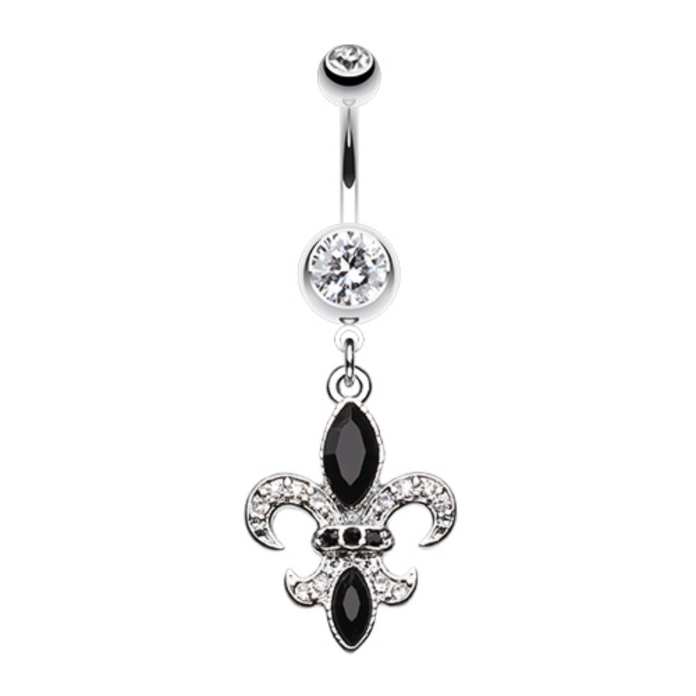 Classic Fleur de Lis Belly Button Ring – WildKlass Jewelry