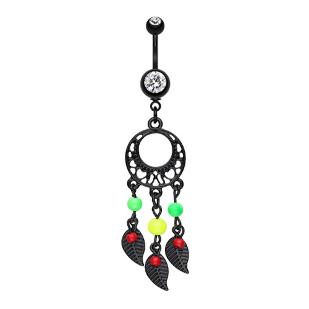 Blackline Enchanted Loop Dream Catcher Belly Button Ring