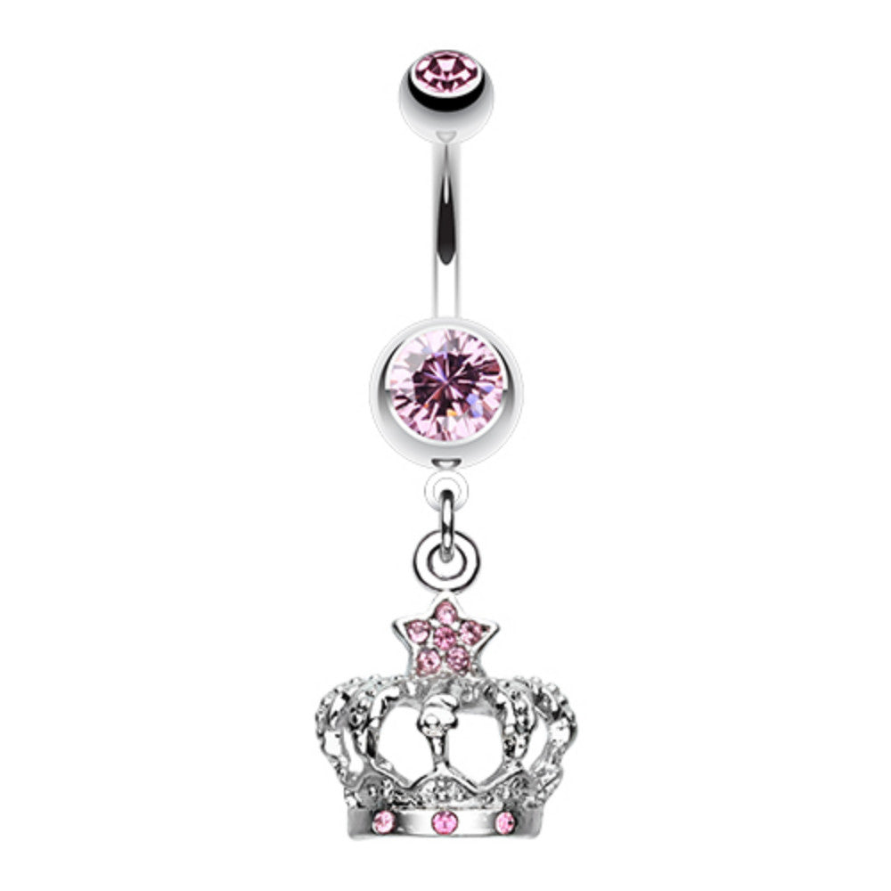 Celeste Star Crown Belly Button Ring