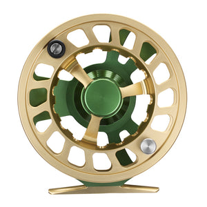 Tibor Reels - The Riptide - Frost Silver with Lime - Custom Tarpon