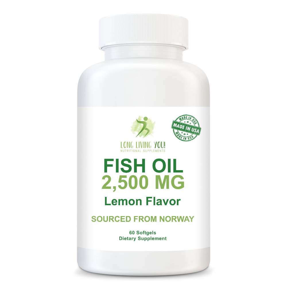 Omega 3 Fish Oil - 2500mg Lemon Flavor