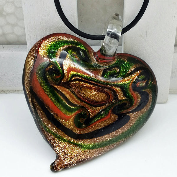 Murano Glass Heart Necklace