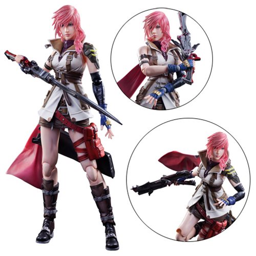 dissidia final fantasy play arts kai lightning