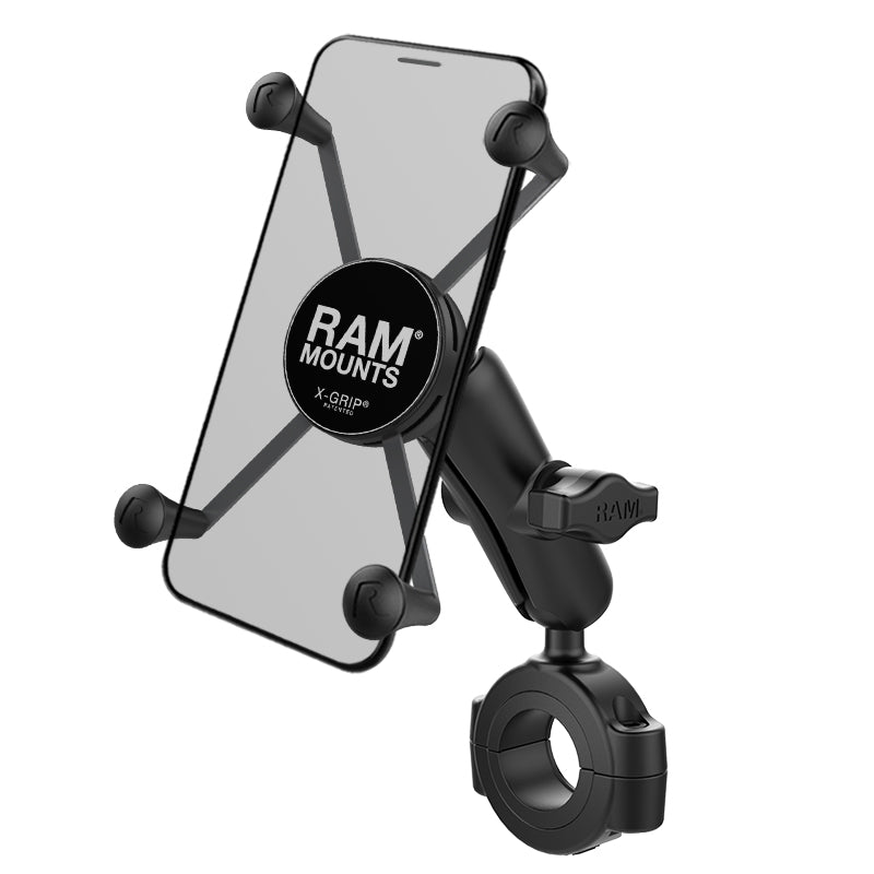 Ram X-Grip Large Phone Mount w/ Torque Large Rail Base - Medium Arm &verbar; RAM-B-408-112-15-UN1 [RETURNED]