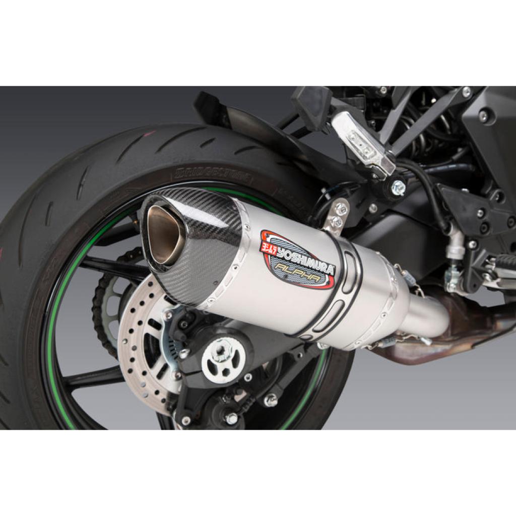 Yoshimura Alpha Slip-On Exhaust For Kawasaki Ninja 1000SX (2020-2023) &verbar; 14161BP520