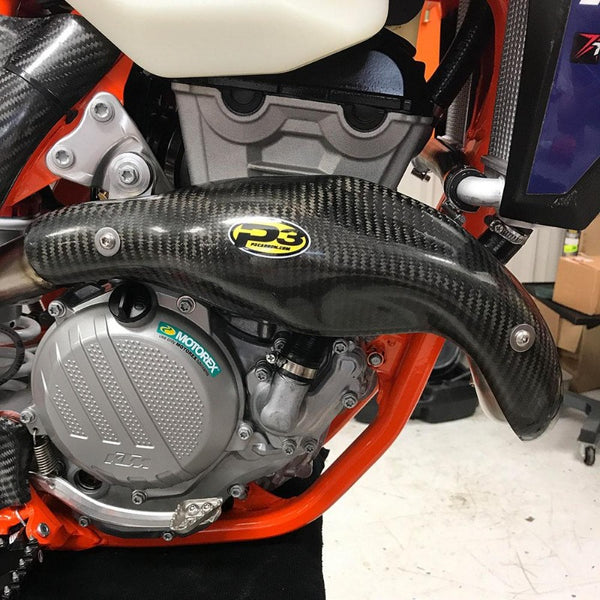 P3 Carbon Fiber Header Heat Shield For KTM/HUS &verbar; 201098
