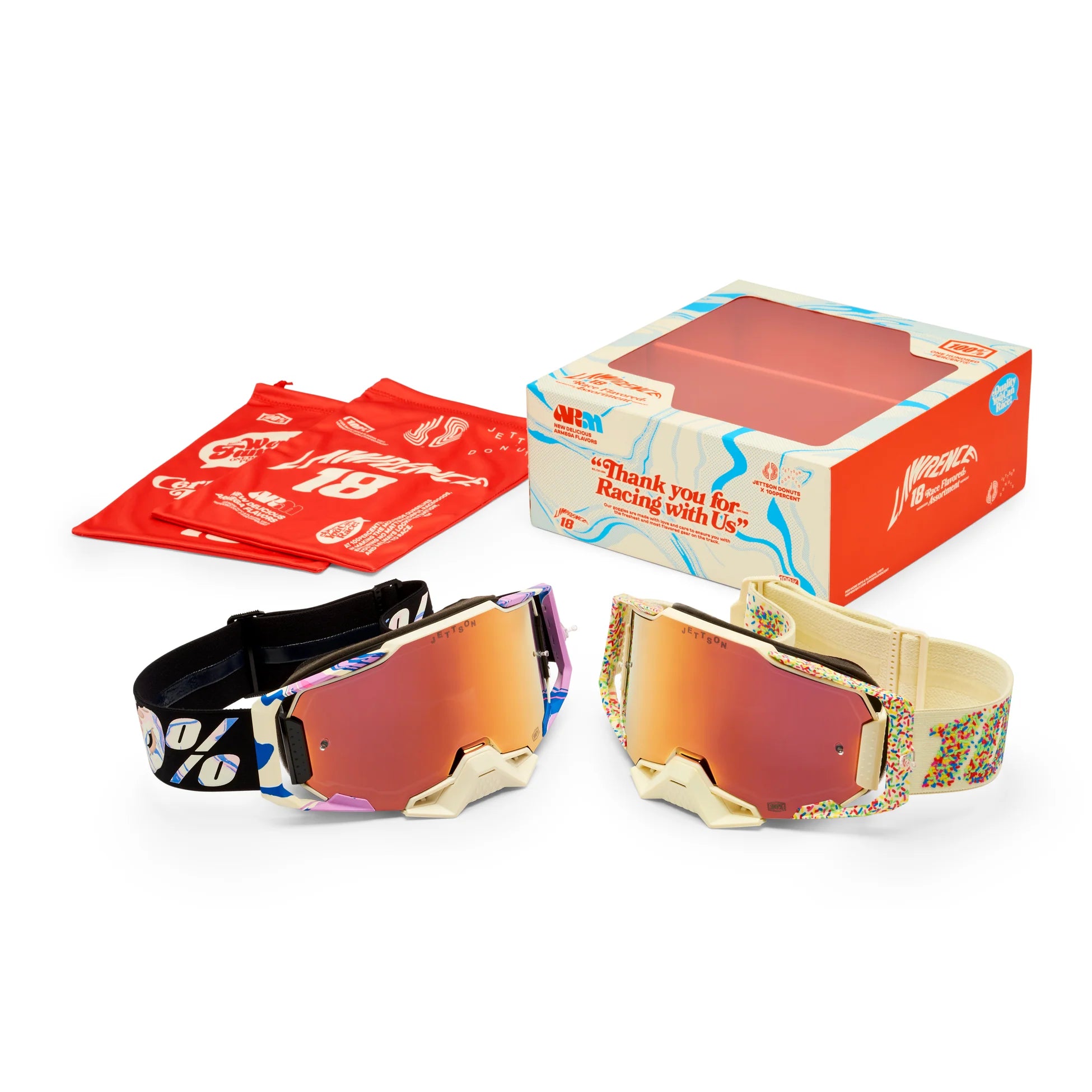 100&percnt; Armega LE Jettson Donuts Goggle 2-Pack