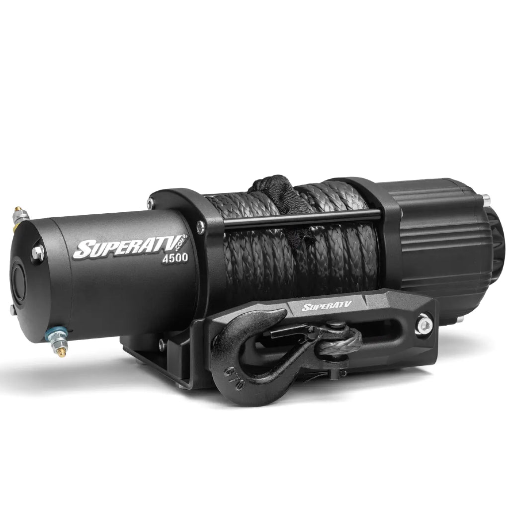 SuperATV 4500 Lb. UTV/ATV Winch w/ Remote & Synthetic Rope