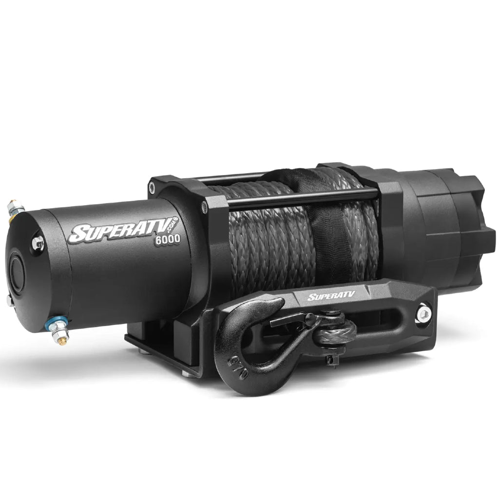 SuperATV 6000 Lb. Winch w/ Remote & Synthetic Rope