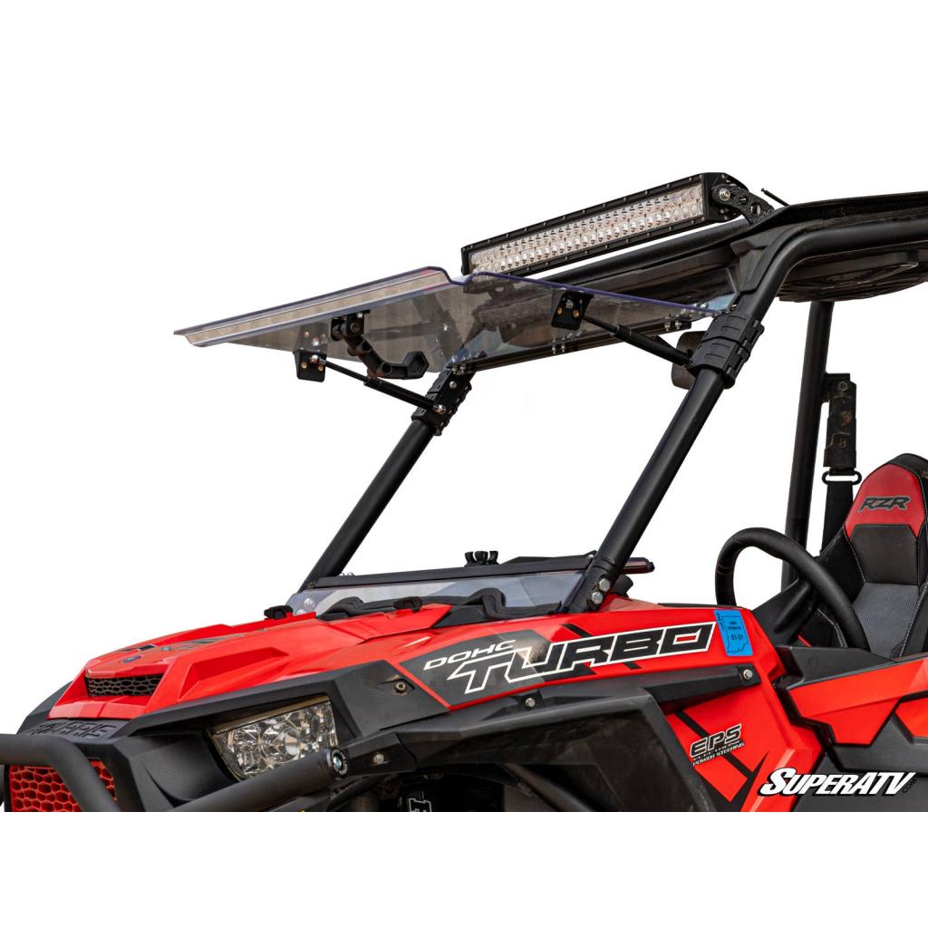 SuperATV Polaris RZR 1000 XP Scratch-Resistant Flip Windshield