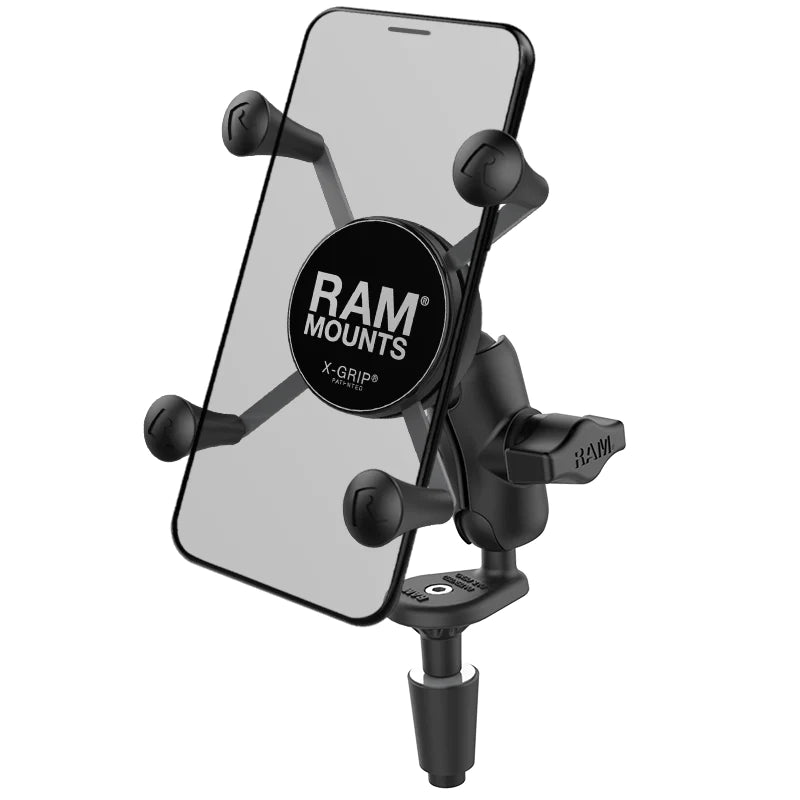 Ram X-Grip Phone Holder w/ Motorcycle Fork Stem Base &verbar; RAM-B-176-A-UN7