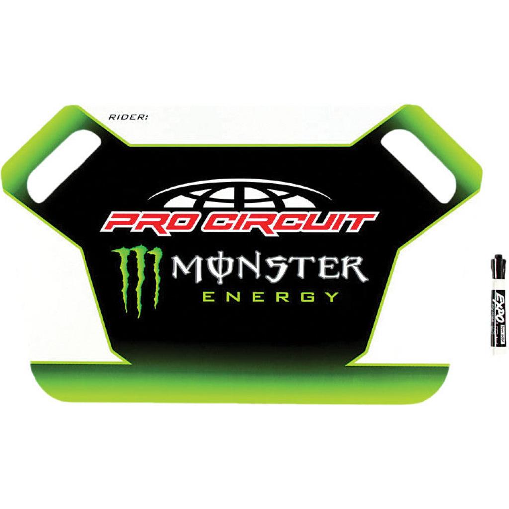 Pro Circuit Monster Energy Pit Board w/Marker &verbar; 55146