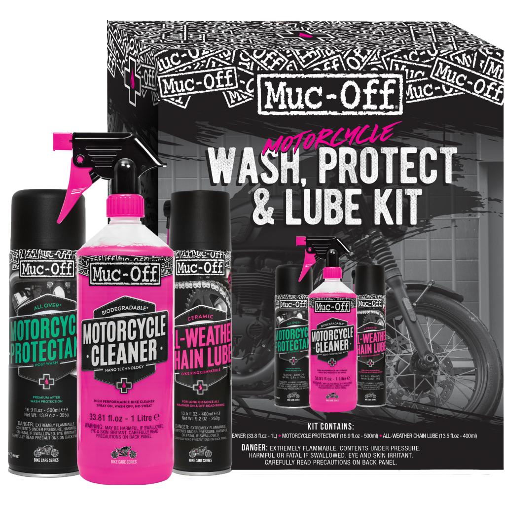 Muc-Off Motorcycle Wash&comma; Protect & Lube Kit &verbar; 20095US