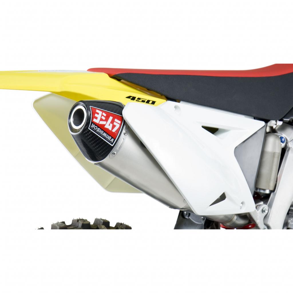 Yoshimura RS-4 Stainless Slip-on Muffler 2008-17 Suzuki RMZ450 | 219202D320