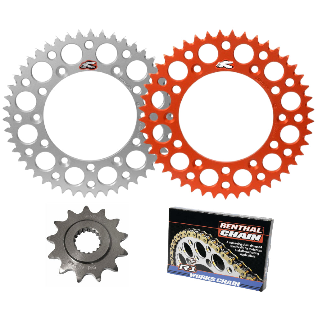 Renthal Chain & Ultralight Sprocket Kit KTM/Husqvarna 65cc 09-23