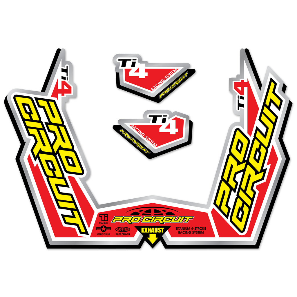 Pro Circuit Muffler Sticker Kit &verbar; DC09TI4GP