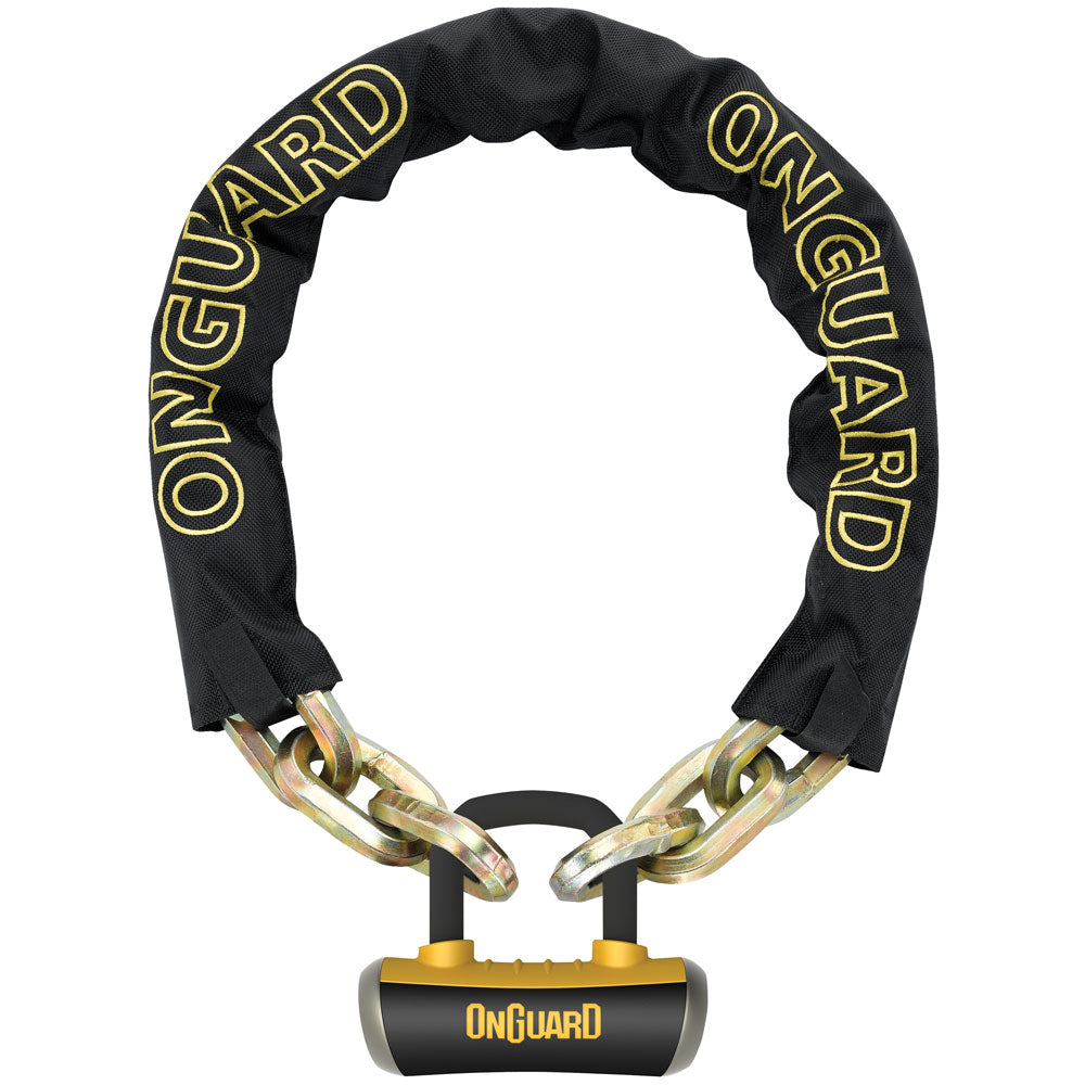 OnGuard Beast Chain w/ U-Lock Black/Yellow 6 Ft &verbar; 8016L