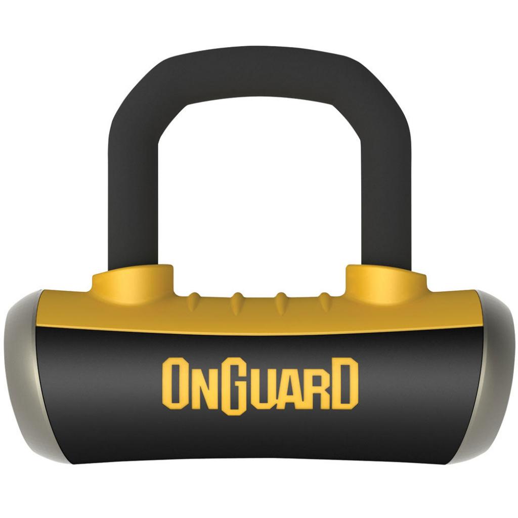 OnGuard Boxer Disc Lock w/ Disc Reminder Black/Yellow &verbar; 8046