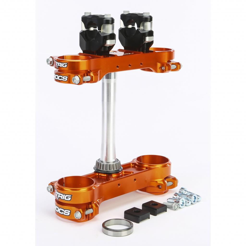 X-Trig ROCS Tech Clamp Set 2013-23 KTM 125-500 22mm Offset &verbar; 40505005
