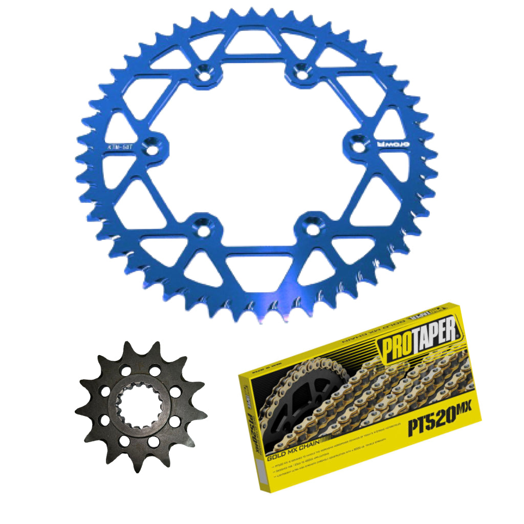 MOJO KTM Chain and Sprocket Kit Dark Blue | MOJO-KTM-CSK-BLU