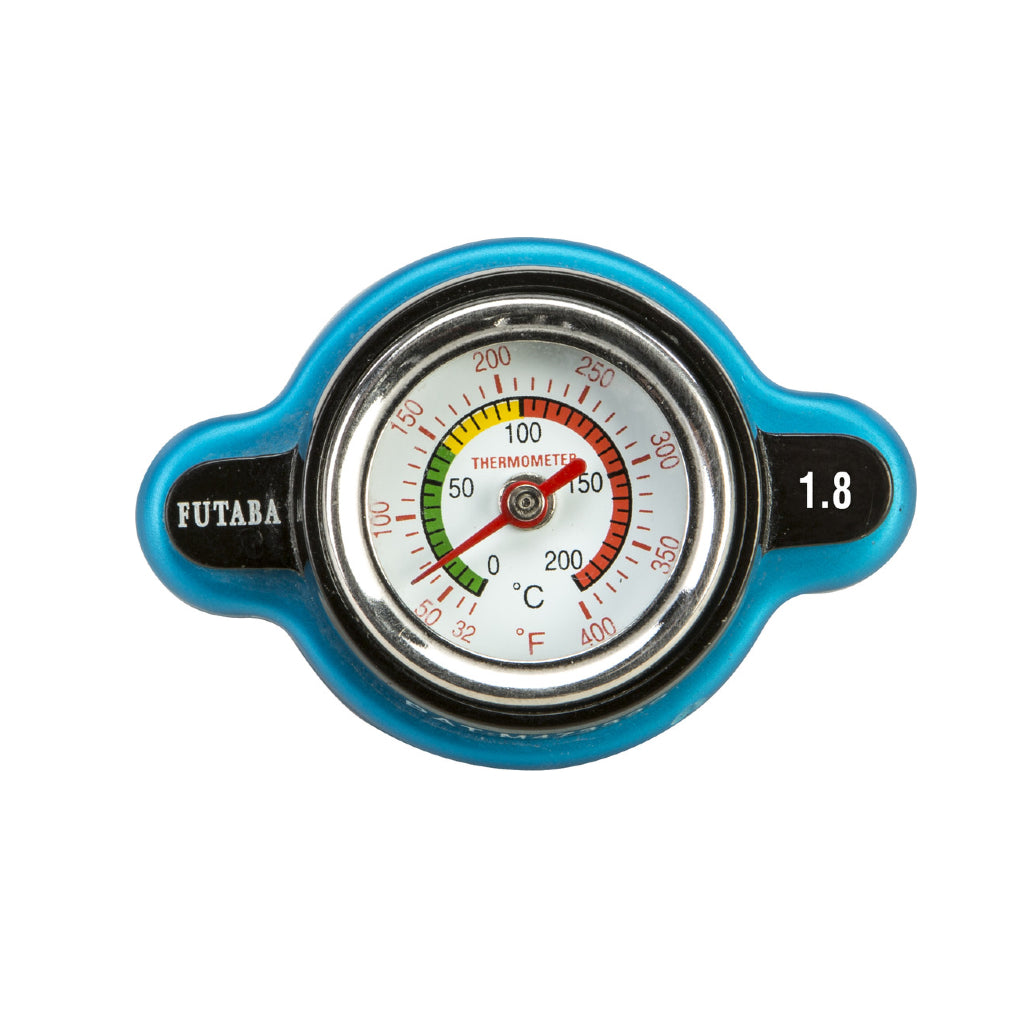 FIRE POWER RADIATOR CAP W/ TEMPERATURE GAUGE