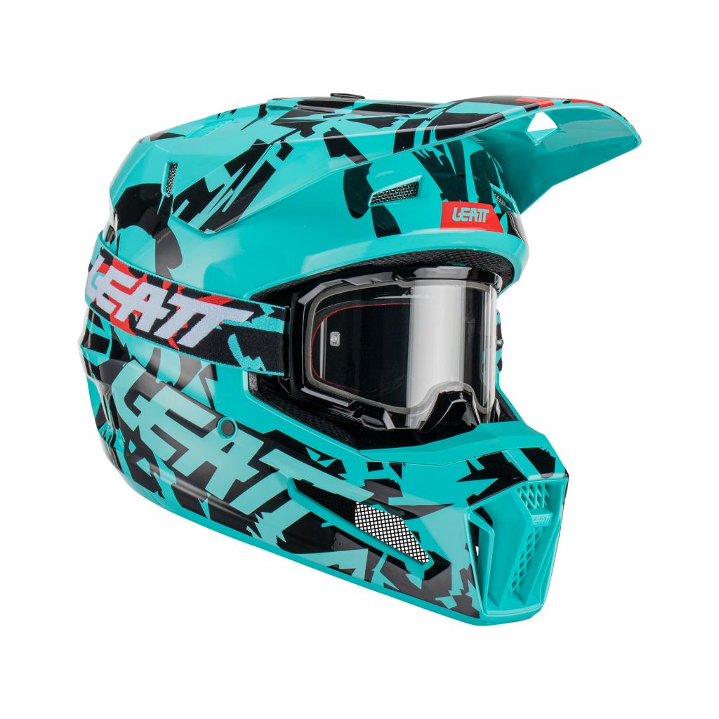 Leatt 3.5 Moto Helmet + 4.5 Goggles V23 (DOT+ECE)