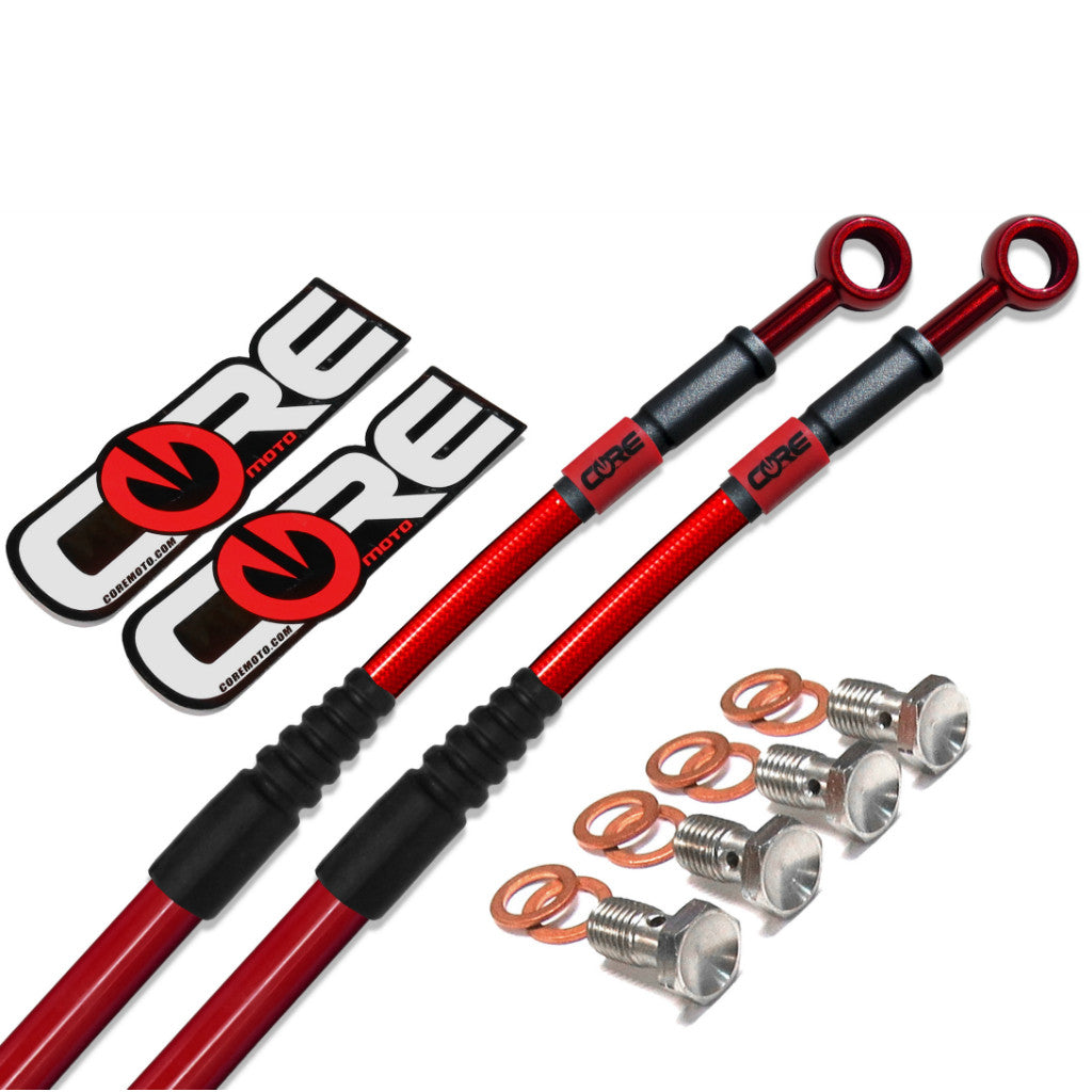 CORE MOTO - Honda Offroad Front and Rear Brake Line Combo Kit