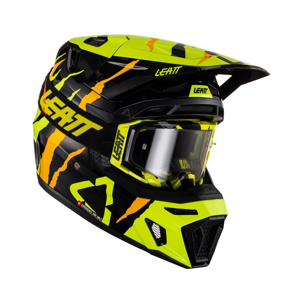 Leatt 7.5 Moto Helmet Kit w/ FREE 4.5 Goggles V23 (DOT+ECE)