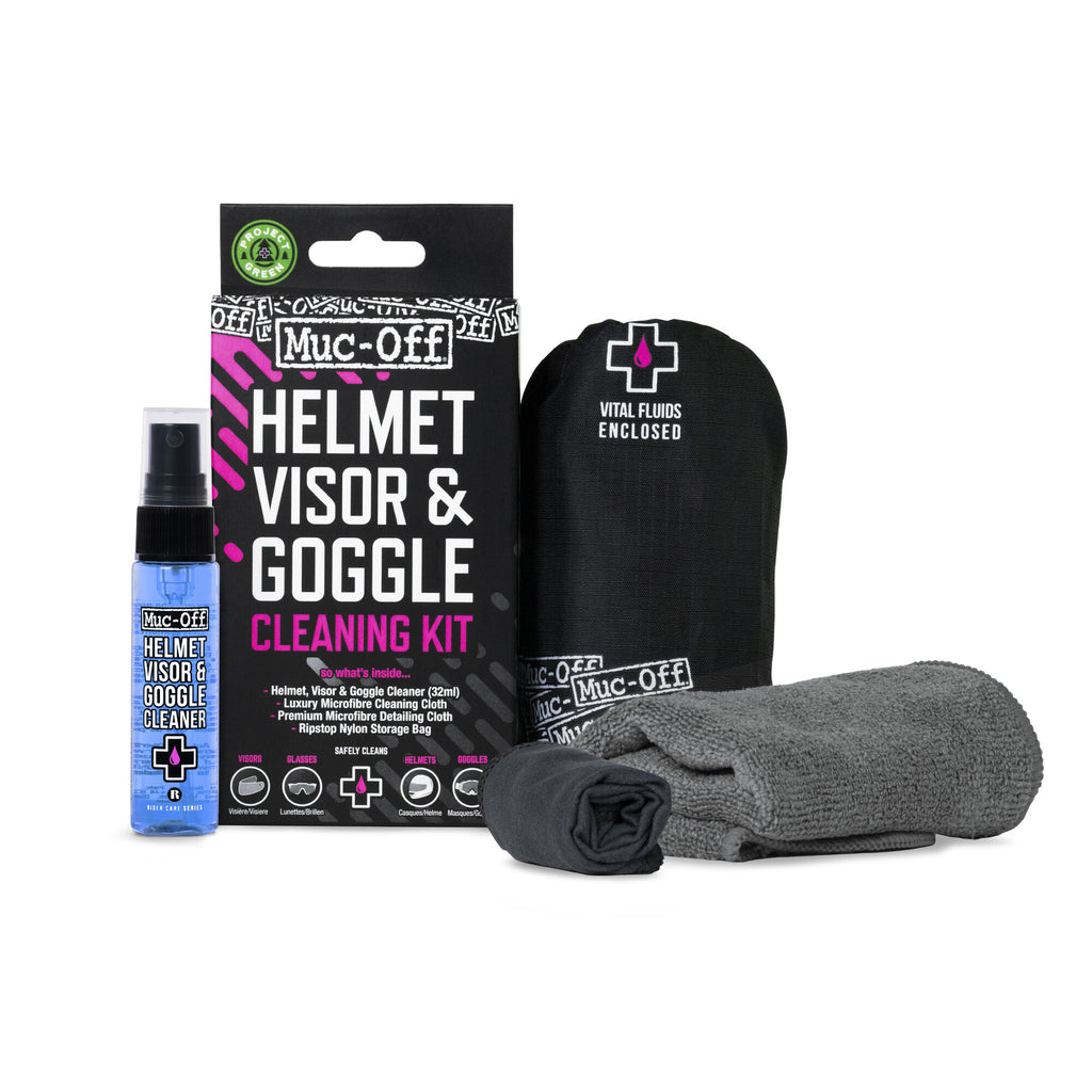 Muc-Off Helmet Visor&comma; Lens&comma; Goggle Cleaning Kit &verbar; 20802