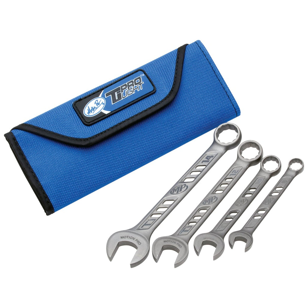 Motion Pro TiProlight Titanium Combination 4 Piece Wrench Set