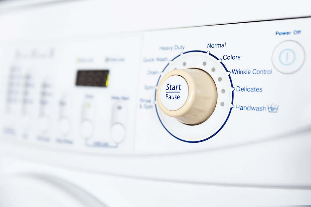 Washing machine start button