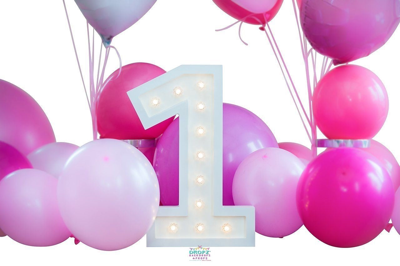 1st Birthday Vinyl Photo Backdrop Dropz Backdrops Dropz