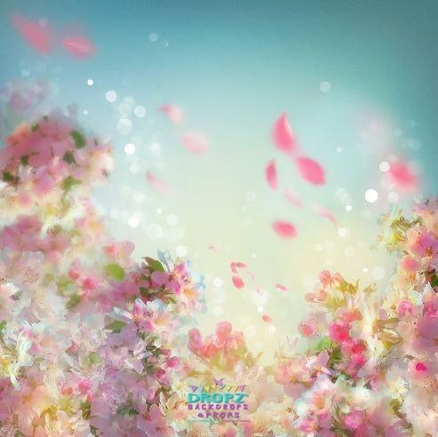 Painted Flower Photo Background | Dropz Backdrops | Dropz Backdrops  Australia