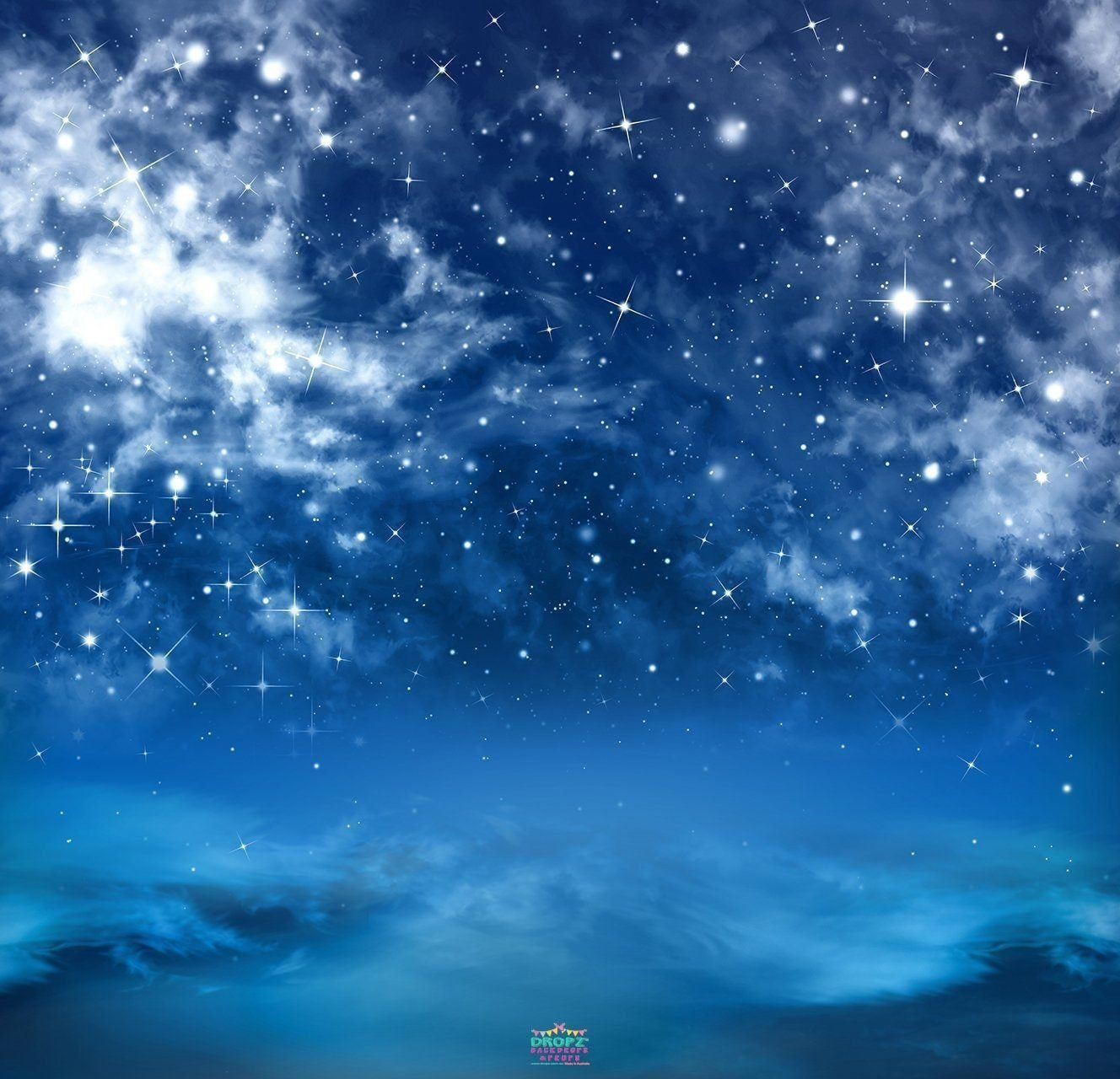 clouds and stars background