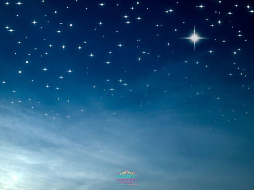 Night Sky Stars Photo Backdrop | Dropz Backdrops | Dropz Backdrops