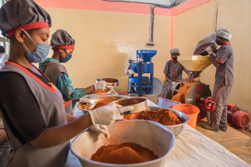 Blending and Sifting Berbere Spice