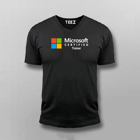 Microsoft Certified Trainer Logo T-shirt For Men – TEEZ.in