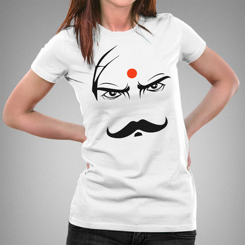 Tamil Poet Bharathiyar T-shirt Online India For Women – TEEZ.in