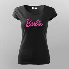 Barbie logo deals t shirt