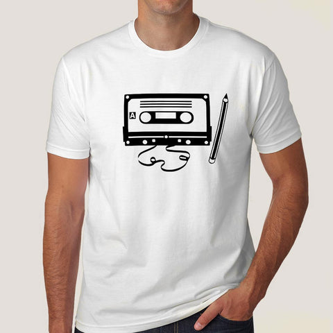 Cassette & Pencil Men's T-shirt – TEEZ.in