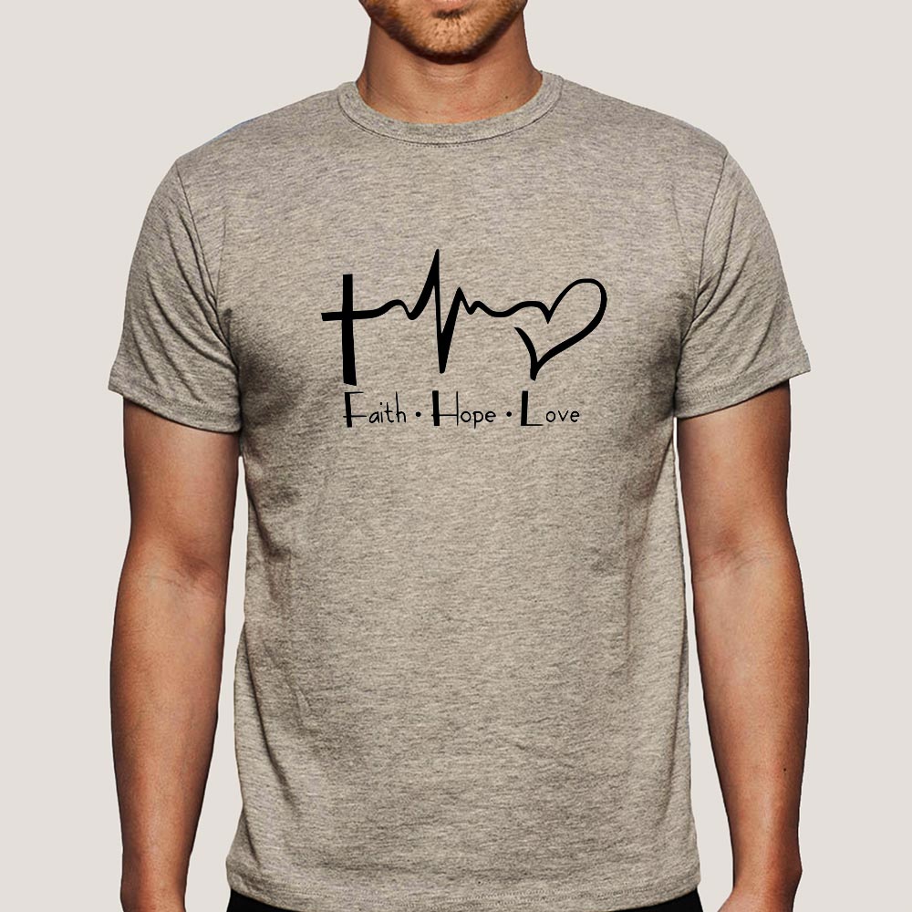 Faith Hope Love Men's Christian T-shirt – TEEZ.in