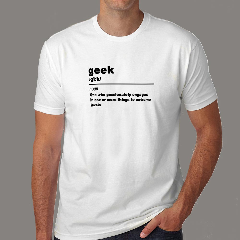 Geek Definition T-Shirt For Men – TEEZ.in
