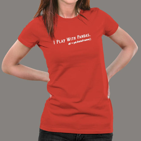 I Play With Data Science T-Shirt For Women TEEZ.in