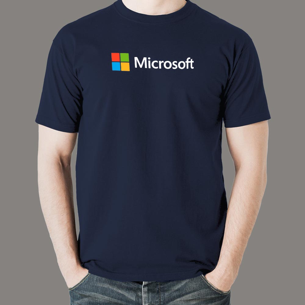 Microsoft Logo Men’s Profession T-Shirt – TEEZ.in