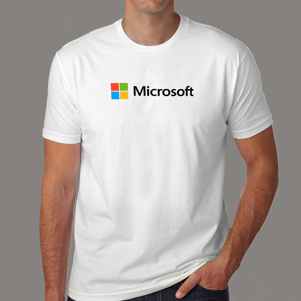 Microsoft Logo Men’s Profession T-Shirt – TEEZ.in