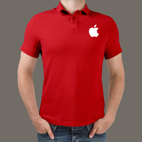 apple logo polo shirt