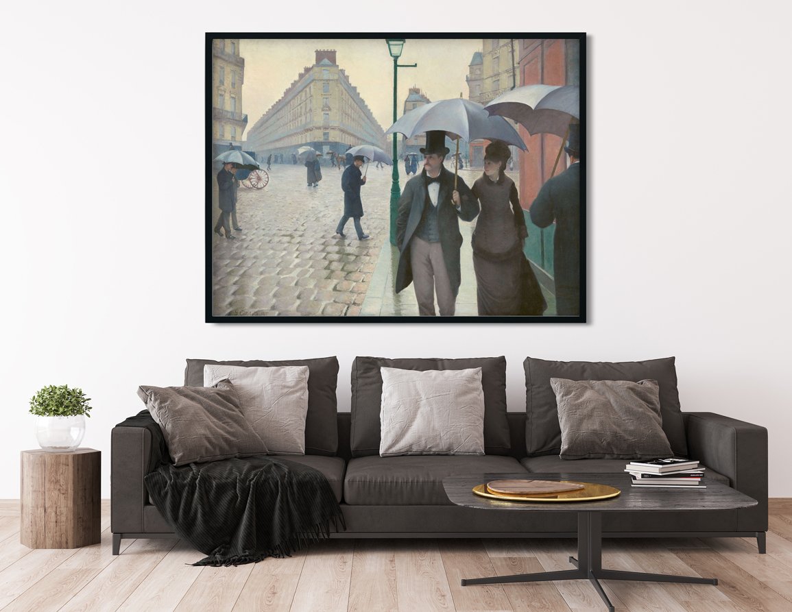 Paris Street in Rainy Weather Painting - Meri Deewar