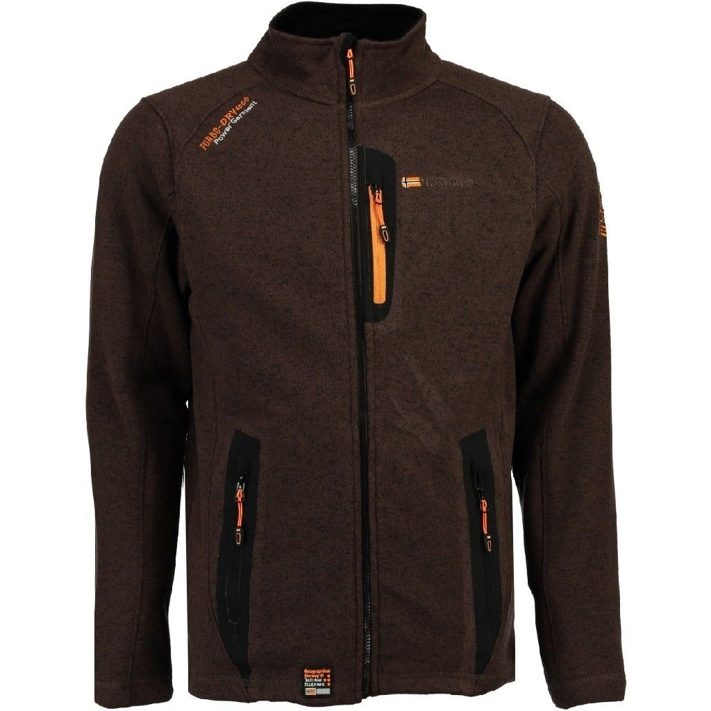 8: Geographical Norway Herre Fleece Jakke Tazzer - Brown