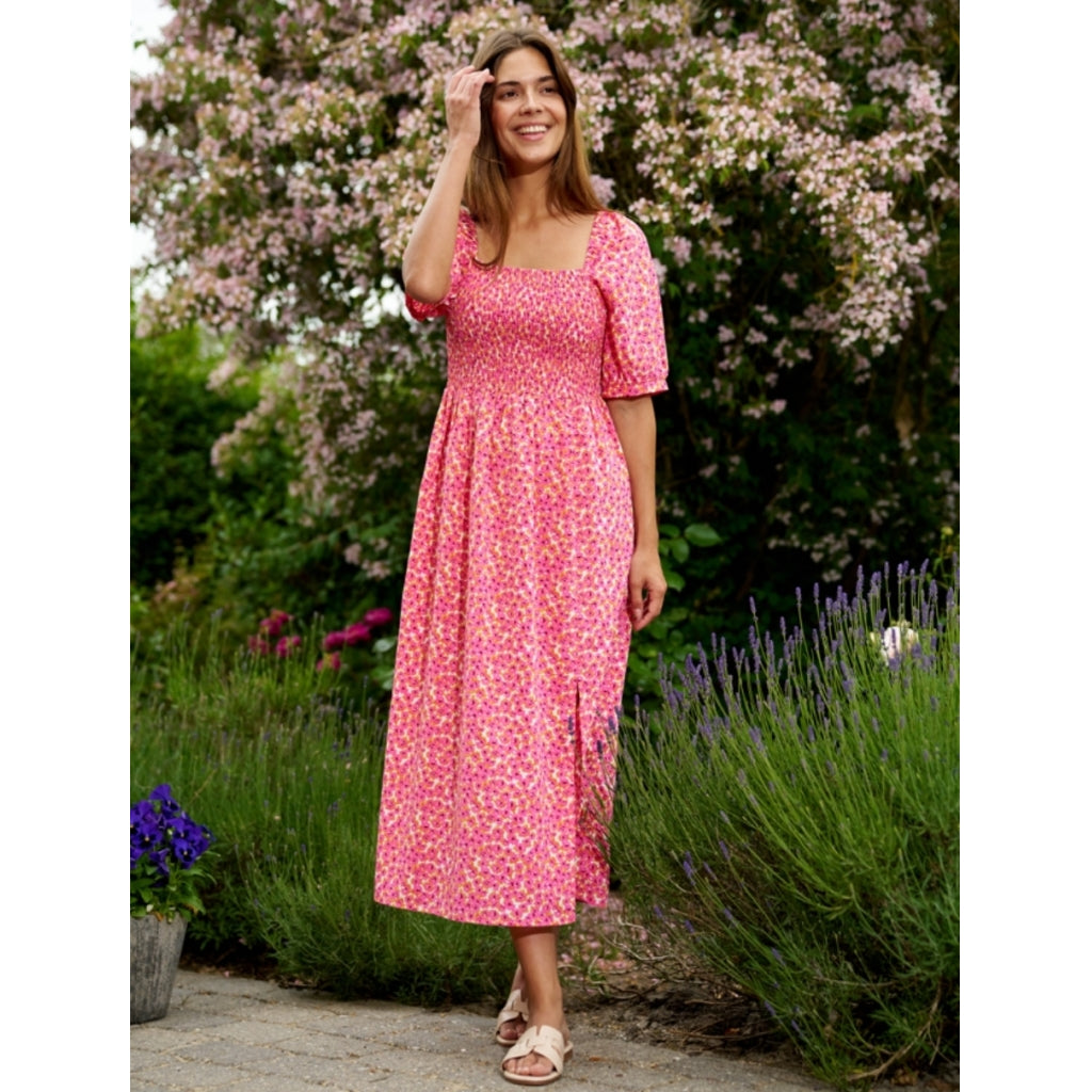 Liberté kjole gro – Pink Flower